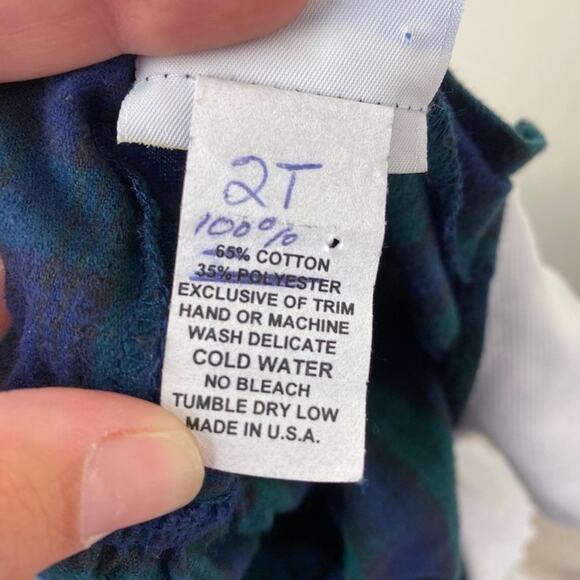 Vintage Girls Daisies & Doodlebugs Plaid Bow Dress - Picture 6 of 9